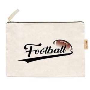 NWT *BOUTIQUE*   FOOTBALL  ZIPPER  POUCH   GREAT GIFT IDEA!!